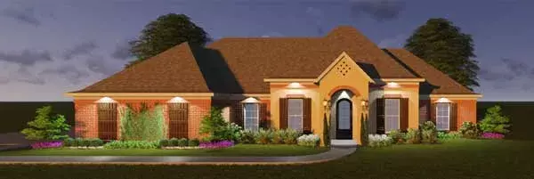 Traditional house plans 56-171 - front exterior, 2,340 sq ft, 3 bed, 2 bath house plans | Monster House Plans
