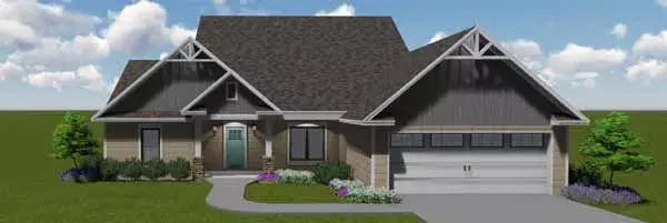 Craftsman house plans 56-173 - front exterior, 2,173 sq ft, 3 bed, 2 bath house plans | Monster House Plans