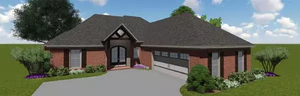 Traditional house plans 56-185 - front exterior, 1,838 sq ft, 3 bed, 2 bath house plans | Monster House Plans