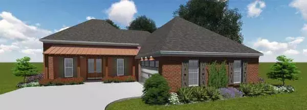 Southern house plans 56-195 - front exterior, 2,144 sq ft, 4 bed, 3 bath house plans | Monster House Plans
