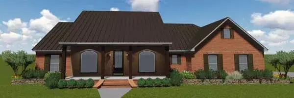 Country house plans 56-211 - front exterior, 1,788 sq ft, 3 bed, 2 bath house plans | Monster House Plans
