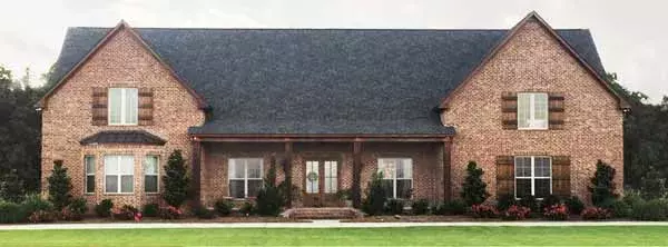 Traditional house plans 56-220 - front exterior, 3,436 sq ft, 4 bed, 5 bath house plans | Monster House Plans