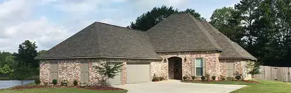 Mediterranean house plans 56-226 - front exterior, 2,286 sq ft, 4 bed, 3 bath house plans | Monster House Plans