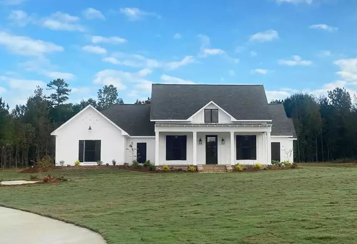 Modern Farmhouse house plans 56-245 - front exterior, 2,605 sq ft, 4 bed, 3 bath house plans | Monster House Plans