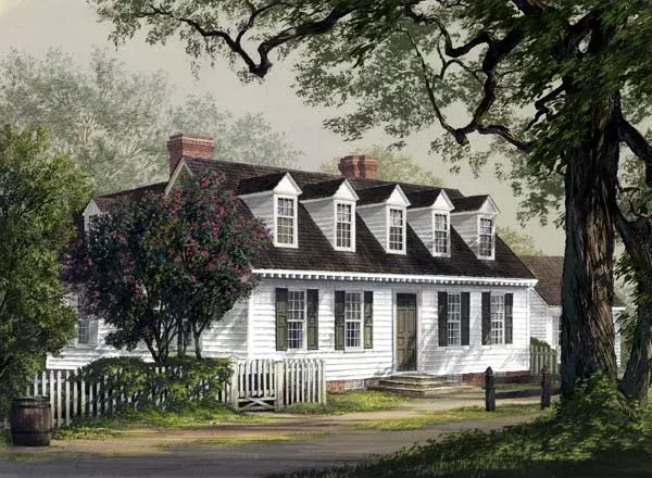 Southern house plans 57-186 - front exterior, 2,968 sq ft, 3 bed, 2 bath house plans | Monster House Plans
