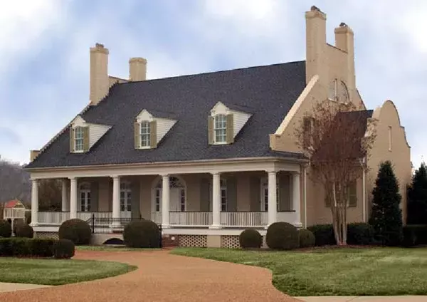Country house plans 57-280 - front exterior, 4,554 sq ft, 4 bed, 4 bath house plans | Monster House Plans
