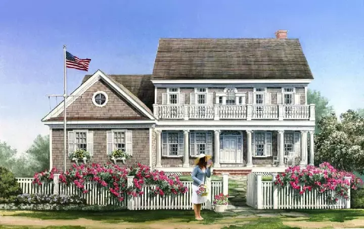 Southern house plans 57-357 - front exterior, 3,277 sq ft, 5 bed, 4 bath house plans | Monster House Plans