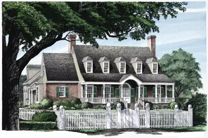Southern house plans 57-368 - front exterior, 3,372 sq ft, 4 bed, 3 bath house plans | Monster House Plans