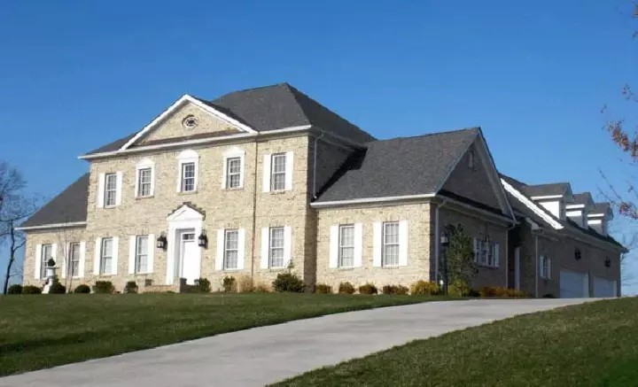 Georgian house plans 57-381 - front exterior, 4,092 sq ft, 4 bed, 3 bath house plans | Monster House Plans