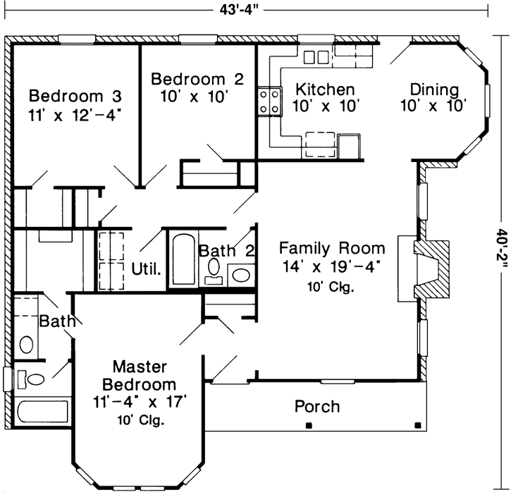Main Floor Plan: 58-123