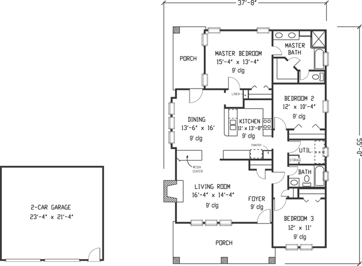 Main Floor Plan: 58-133