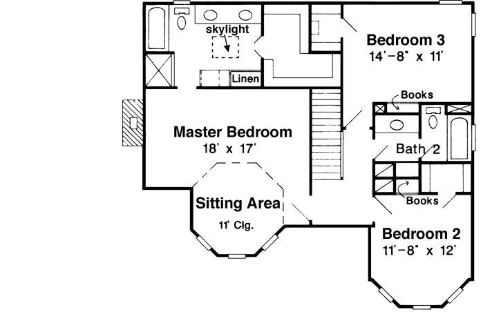 Upper/Second Floor Plan:58-192