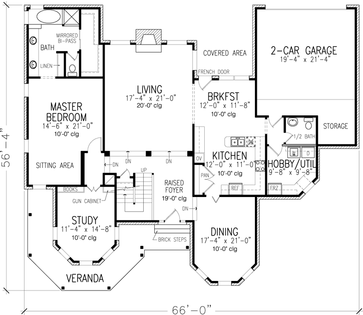 Main Floor Plan: 58-194