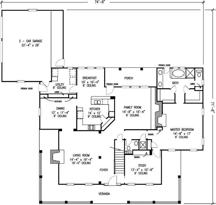 Main Floor Plan: 58-238