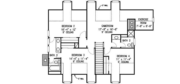 Upper/Second Floor Plan:58-238