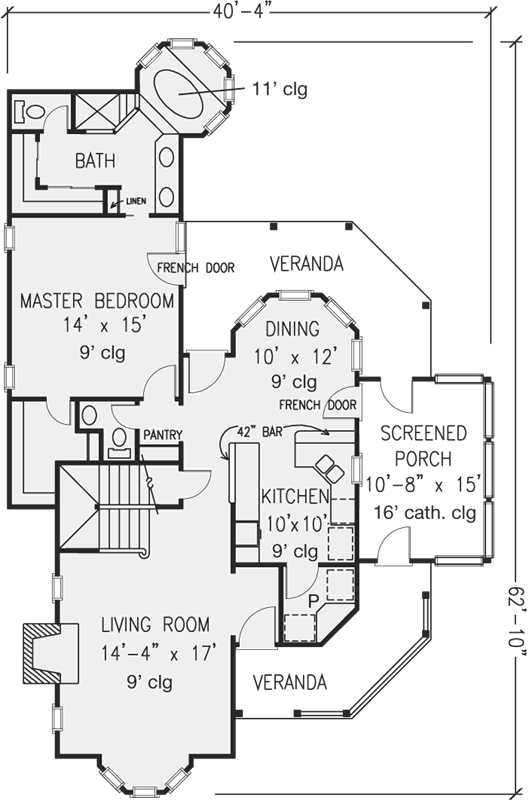 Main Floor Plan: 58-330