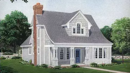 Country house plans 58-332 - front exterior, 2,166 sq ft, 3 bed, 3 bath house plans | Monster House Plans