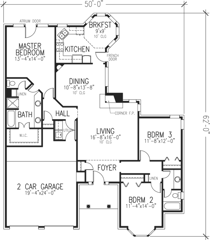 Main Floor Plan: 58-334
