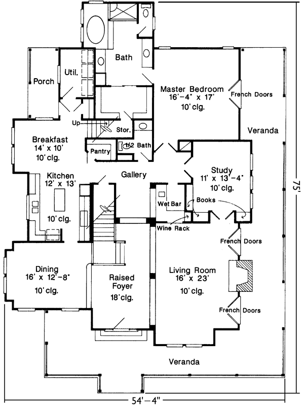 Main Floor Plan: 58-358