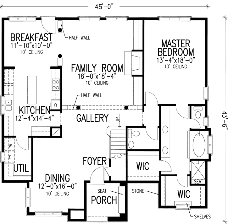 Main Floor Plan: 58-388