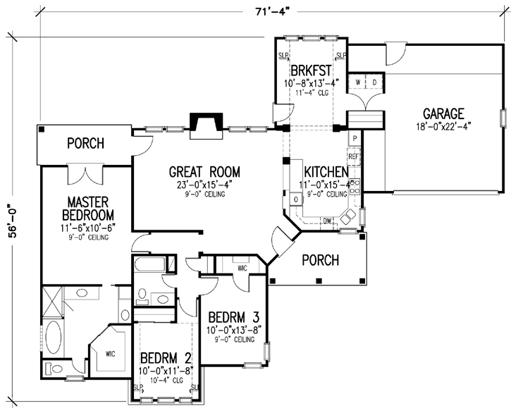 Main Floor Plan: 58-391