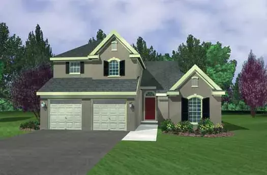 Traditional house plans 58-393 - front exterior, 1,831 sq ft, 3 bed, 2 bath house plans | Monster House Plans