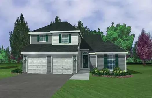 Traditional house plans 58-394 - front exterior, 1,820 sq ft, 3 bed, 2 bath house plans | Monster House Plans