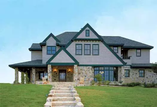 Country house plans 58-426 - front exterior, 4,746 sq ft, 4 bed, 5 bath house plans | Monster House Plans