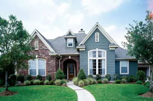 Traditional house plans 58-428 - front exterior, 2,980 sq ft, 3 bed, 4 bath house plans | Monster House Plans