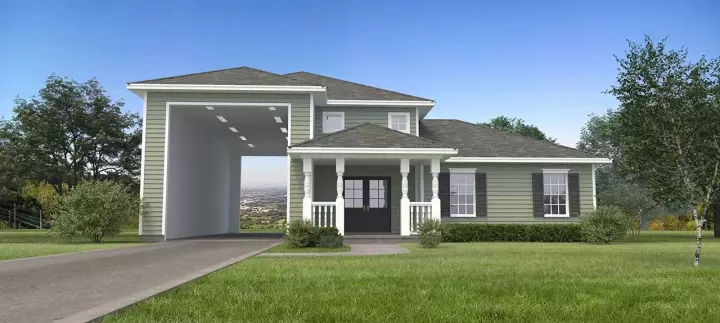 Country house plans 59-121 - front exterior, 1,078 sq ft, 1 bed, 1 bath house plans | Monster House Plans