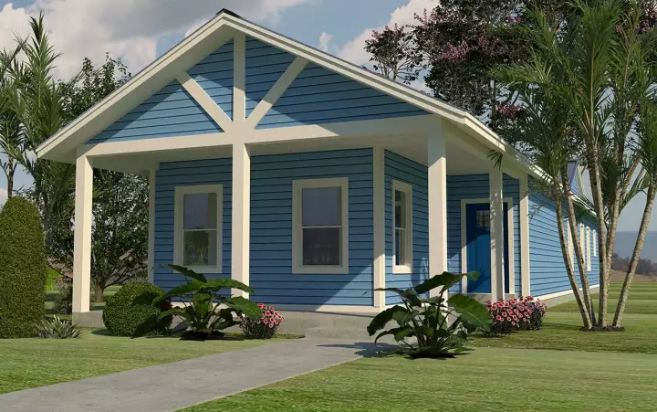 Traditional house plans 59-126 - front exterior, 1,758 sq ft, 3 bed, 2 bath house plans | Monster House Plans