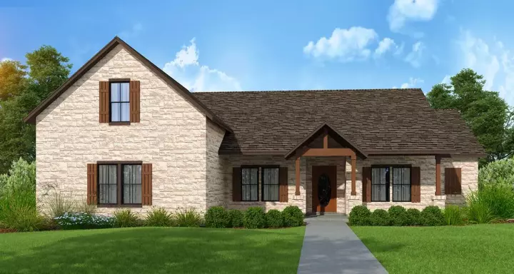 Farmhouse house plans 59-144 - front exterior, 1,758 sq ft, 2 bed, 2 bath house plans | Monster House Plans