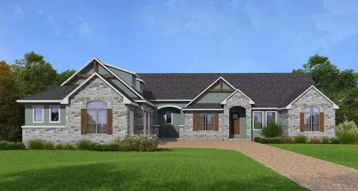 Country house plans 59-192 - front exterior, 2,770 sq ft, 3 bed, 2 bath house plans | Monster House Plans