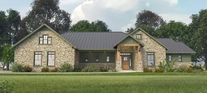 Craftsman house plans 59-193 - front exterior, 2,773 sq ft, 3 bed, 3 bath house plans | Monster House Plans