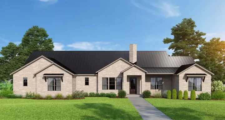Traditional house plans 59-196 - front exterior, 2,803 sq ft, 3 bed, 3 bath house plans | Monster House Plans