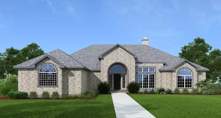 European house plans 59-200 - front exterior, 2,863 sq ft, 3 bed, 2 bath house plans | Monster House Plans