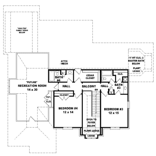 Upper/Second Floor Plan:6-1013