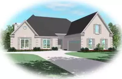 European house plans 6-1017 - front exterior, 3,060 sq ft, 4 bed, 3 bath house plans | Monster House Plans