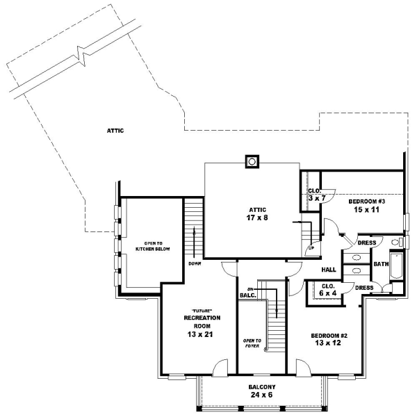 Upper/Second Floor Plan:6-1021