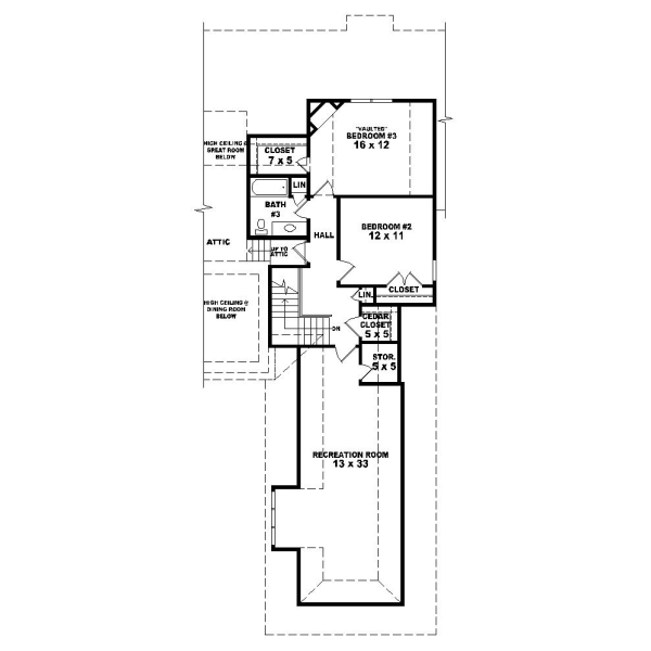 Upper/Second Floor Plan: 6-1025
