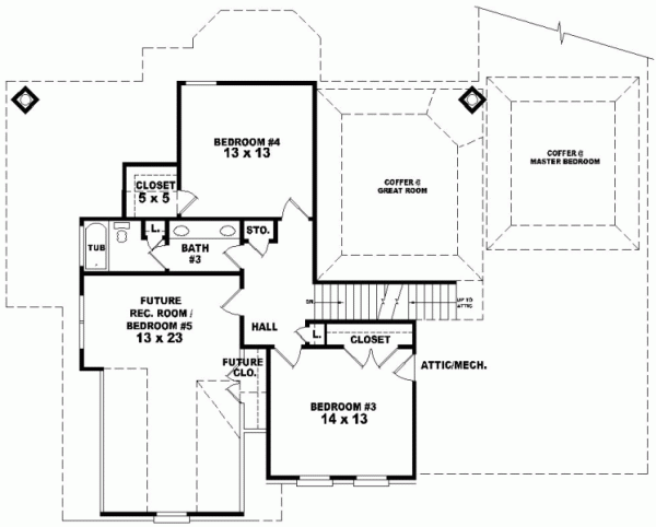 Upper/Second Floor Plan:6-1034