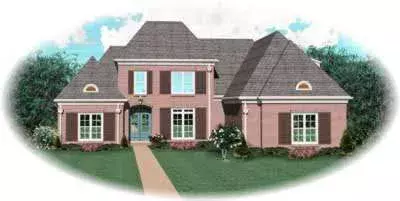 Traditional house plans 6-1036 - front exterior, 3,014 sq ft, 4 bed, 3 bath house plans | Monster House Plans