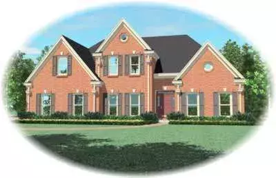 Southern Colonial house plans 6-1038 - front exterior, 3,339 sq ft, 4 bed, 3 bath house plans | Monster House Plans