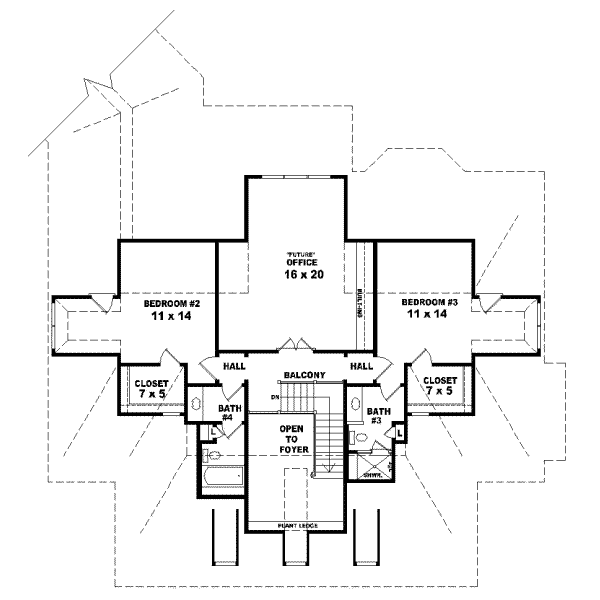 Upper/Second Floor Plan:6-1040