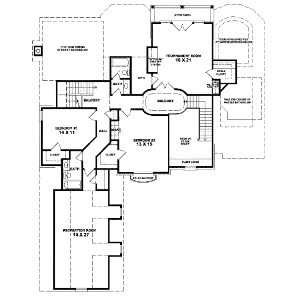 Upper/Second Floor Plan:6-1044