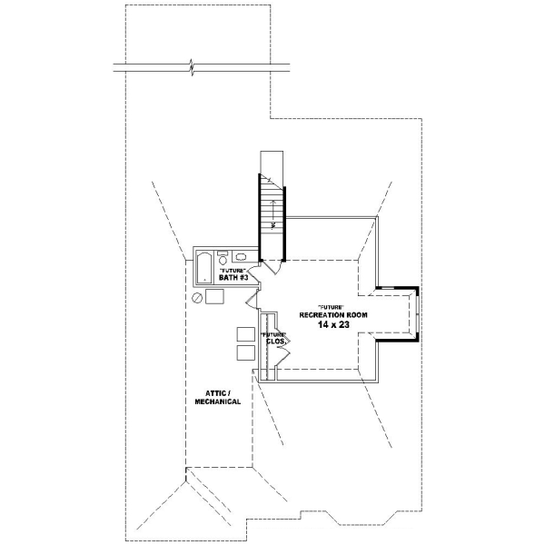Upper/Second Floor Plan:6-1050