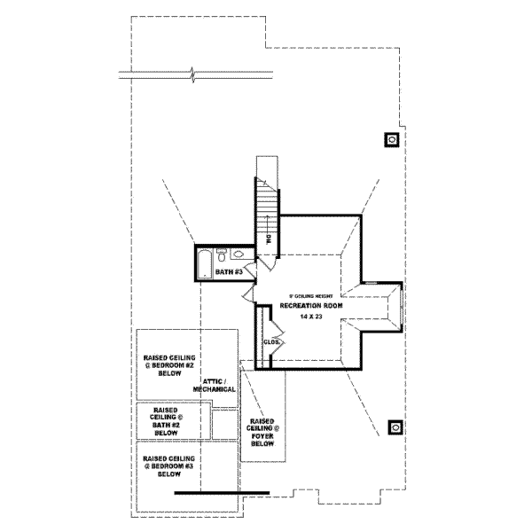 Upper/Second Floor Plan:6-1055