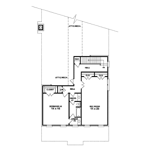 Upper/Second Floor Plan:6-1060