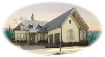 European house plans 6-1062 - front exterior, 2,834 sq ft, 3 bed, 2 bath house plans | Monster House Plans