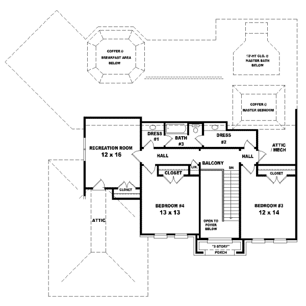 Upper/Second Floor Plan:6-1065